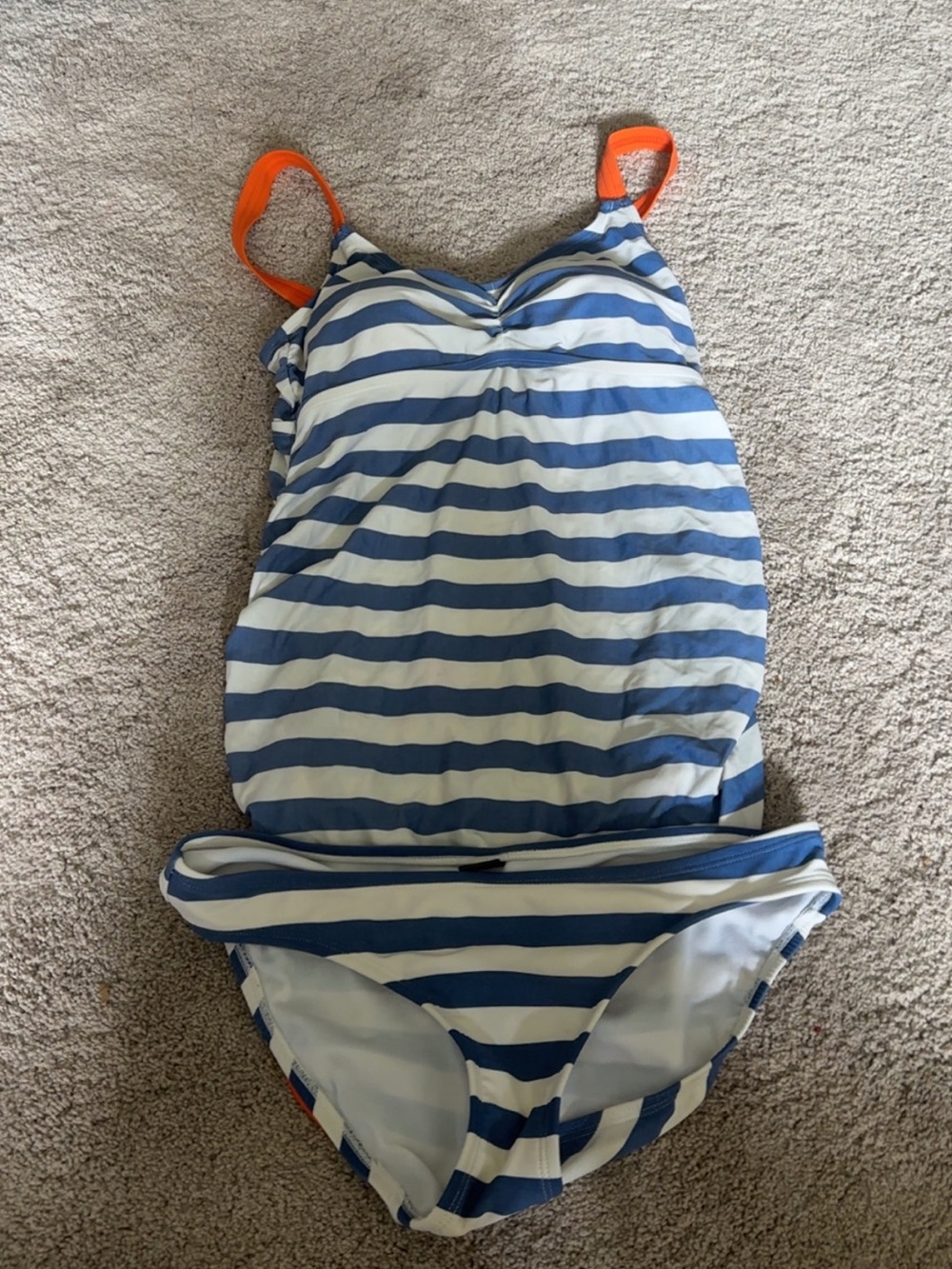 Maternity two piece bathing suit. Matching top and bottoms